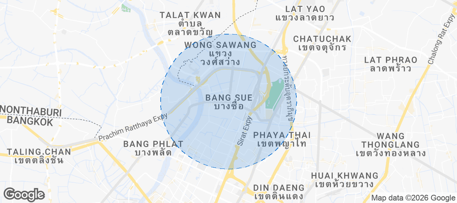 Bang Sue Airbnb map